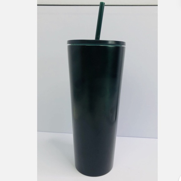 NWT Starbucks Green/Black Ombré Stainless Steel 24oz Cold Tumbler - Picture 3 of 7